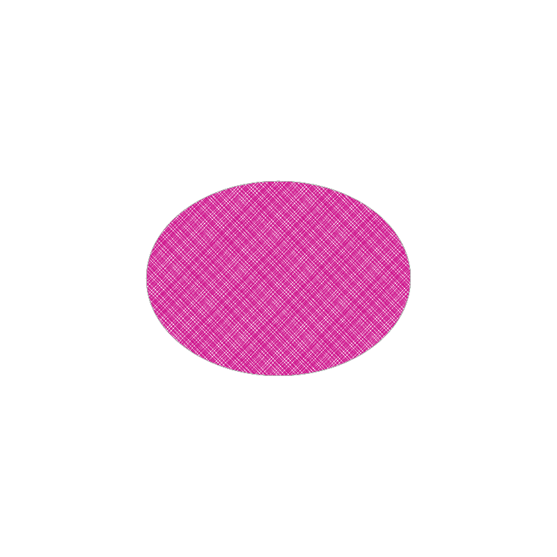 Set de table textilisé 
ovale 28 x 39.5 
(antidérapant) couleur:Rose framboise