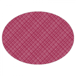 Set de table textilisé 
ovale 28 x 39.5 
(antidérapant) couleur:Bordeaux