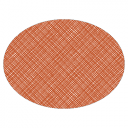 Set de table textilisé 
ovale 28 x 39.5 
(antidérapant) couleur:Terracotta