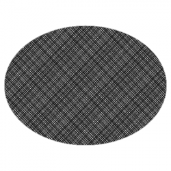 Set de table textilisé 
ovale 28 x 39.5 
(antidérapant) couleur:Noir