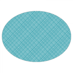 Set de table textilisé 
ovale 28 x 39.5 
(non tissé 72 gr aspect peau de pêche) couleur:Turquoise