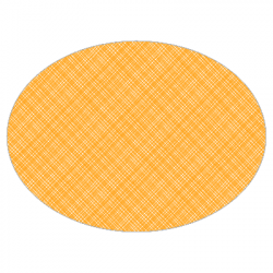 Set de table textilisé 
ovale 28 x 39.5 
(non tissé 72 gr aspect peau de pêche) couleur:Orange 1