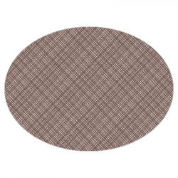 Set de table textilisé 
ovale 28 x 39.5 
(non tissé 72 gr aspect peau de pêche) couleur:Chocolat