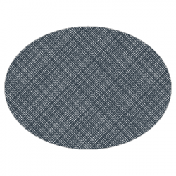 Set de table textilisé 
ovale 28 x 39.5 
(non tissé 72 gr aspect peau de pêche) couleur:Anthracite