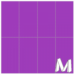 Nappe unie pliée
120 x 120 - Pliée en M - 30 x 60
(Non tissé spunbond 60 gr top qualité) couleur:Violet