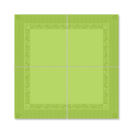 Serviette de table unie
39 x 39 
(papier ouate 2 plis) couleur:Kiwi