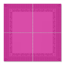 Serviette de table unie
39 x 39 
(papier ouate 2 plis) couleur:Rose framboise