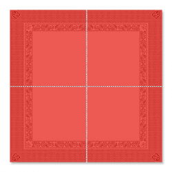 Serviette de table unie
39 x 39 
(papier ouate 2 plis) couleur:Rouge