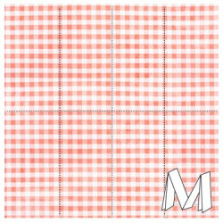 Nappe Like Linen "Vichy"
120 x 120 - Pliée en M - 30 x 60
(NT spunlace 70 gr - proche du tissu) visuel:228.67